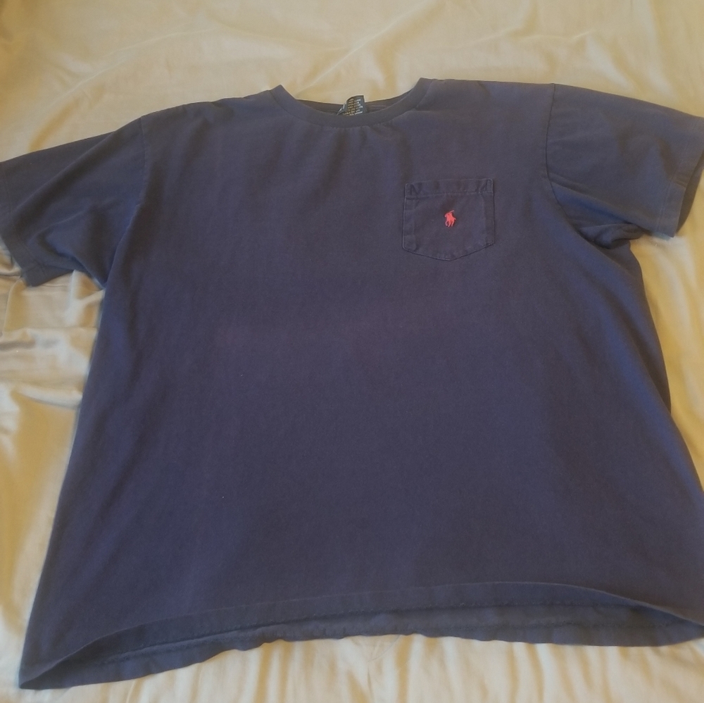 Polo Crew Neck Pocket Tee Size Large